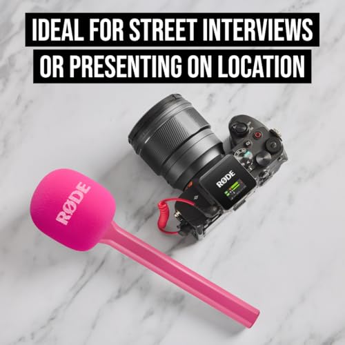 RØDE Interview GO Handheld Adaptor for RØDE Wireless Microphones (Pink) - color: Pink