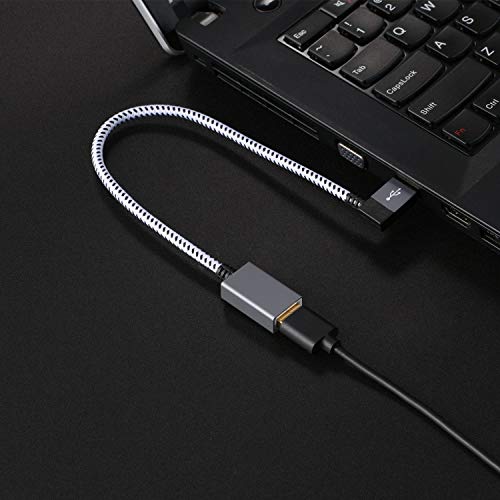 CableCreation Short USB 3.0 Extension Cable 1FT, Left Angle USB Male to Female Extender Cord, 90 Degree USB 3.0 for VR, PlayStation, Xbox, Keyboard, Space Gray 0.3M - size: 1FT, style: Left Angle