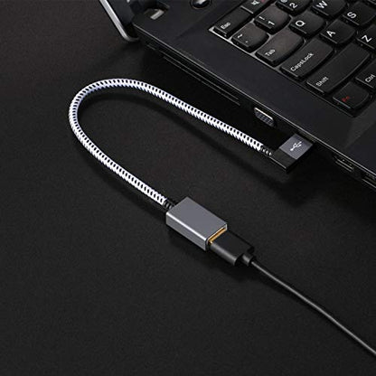 CableCreation Short USB 3.0 Extension Cable 1FT, Left Angle USB Male to Female Extender Cord, 90 Degree USB 3.0 for VR, PlayStation, Xbox, Keyboard, Space Gray 0.3M - size: 1FT, style: Left Angle