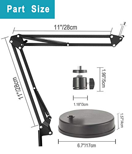 Webcam Stand,Camera Mount 22 Inch Suspension Boom Scissor Arm Stand,for Webcam C925e C922x C922 C930e C930 C920 C615,Hero 8/7/6/5,Ultra/Pro/Pro 2/Pro 3/Brio 4K,DSLR Camera