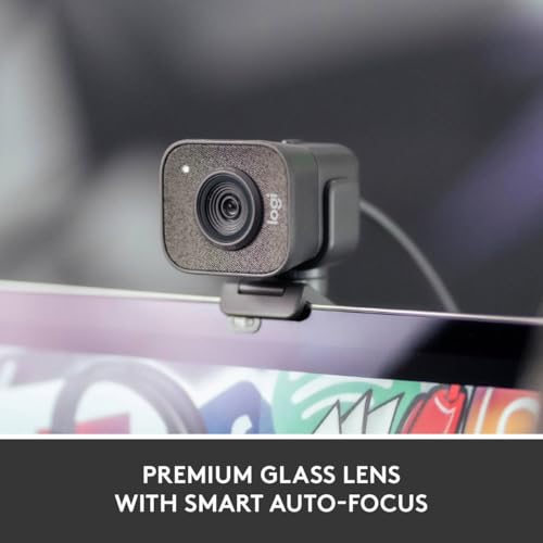 Logitech StreamCam Plus Webcam with Tripod Mount (Graphite)