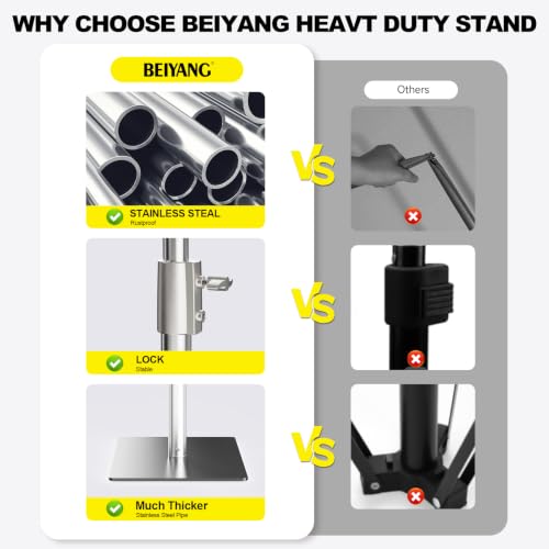 8.5 x 10 FT Heavy Duty Photo Backdrop Stand Kit, Adjustable Background Holder Support System Kit with Carrying Bag, for Photography Video Stutio, Parties Decoration, Advertising Display - size: 8.5x10Ft BG