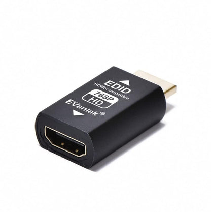 EVanlak 3rd Generrtion Hdmi Edid Emulator Passthrough Eliminated Emulator Adapter Work with Mac Thunderbolt to HDMI Switches/Extender/AV Receiver/Video Splitters -1024X768@60hz 2pack - color: HDMI EDID 768-2P