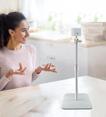 White Webcam Magnetic Stand Holder for Logitech Brio 100, Brio 300,Brio 500,C270,C310 webcams