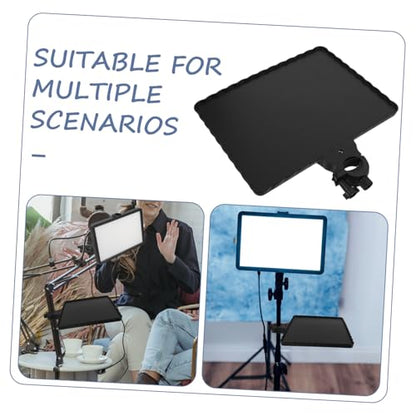Multi-functional Microphone Stand Tray for Live Streaming and Recording Spacious Design for Sound Cards and Audio Equipment Easy Setup and Compatibility