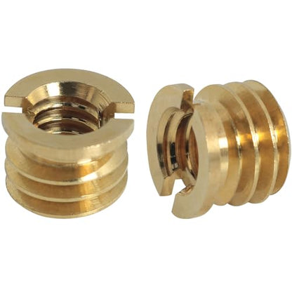 6PCS DSLR Camera Photography Tripod Ball Head Adapter Screw 1/4 to 3/8 Brass Reducer Nut