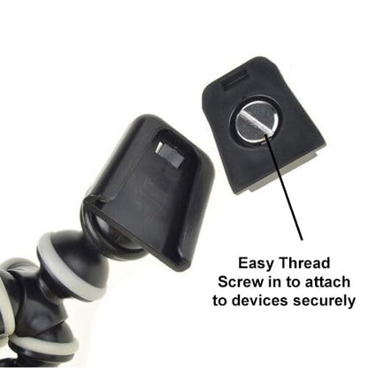 Acuvar 10" Octopus Flexible Tripod for iPhone Android and Camera with Screw Quick Release Plate Universal Phone Tripod Mount for Travel Photography Vlogging Live Streaming Content Creator Essentials - style: Tripod + Phone Holder
