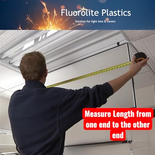 Fluorolite Plastics Clear Acrylic Prismatic fluorescent Lighting LED Panels 5 Pack 22"x46" | 0.100" Thick Fluorescent Light Covers for Ceiling Lights, Classroom light covers for Drop Ceiling - size: 22" x 46"