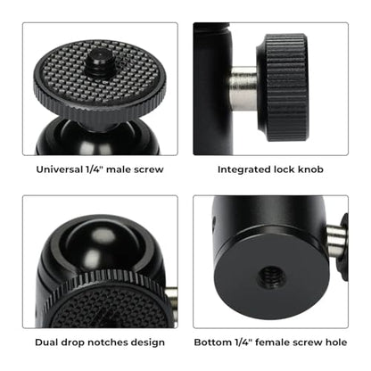 OBSBOT Extendable Tripod Mini Ball Head, Compatible for OBSBOT Series Webcam.