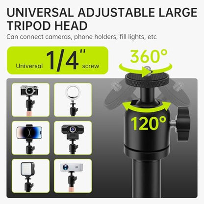 Extendable Camera Desk Mount Stand , 1/4" Ball Head Steel Bracket C-Clamp No Drill Desktop Stand for DSLR Camera, Camcorder for product hotography, Video conferencing, Live streaming,Vlogging - style: Only Clamp Stand