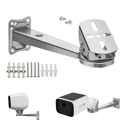 WiTi Stainless Steel Wall Mount Bracket for Surveillance Camera, Extension Arm Holder for Eufy Solocam s220, Security Surveillance Systems Installing Indoor and Outdoor