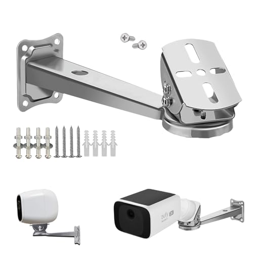 WiTi Stainless Steel Wall Mount Bracket for Surveillance Camera, Extension Arm Holder for Eufy Solocam s220, Security Surveillance Systems Installing Indoor and Outdoor