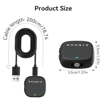 AIRHUG Conference USB Microphone No Speaker, Desktop Computer Mic, Noise Canceling, Mute Button & LED Indicator, Plug & Play for Video Conference, Gaming, Online Class, Compatible with Windows & MacOS