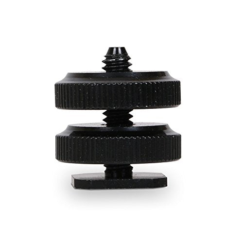 SLOW DOLPHIN 1/4 Inch Hot Shoe Mount Adapter Tripod Screw for DSLR Camera Rig(2 Packs)