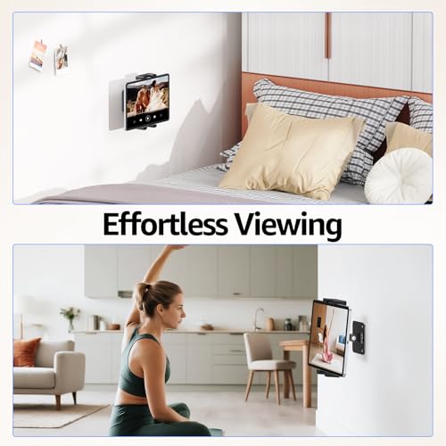 Urmust Tablet Wall Mount Ipad Holder, 4.7-15.6" | 360° Adjustable, iPad, Galaxy Tab, Sturdy Aluminum, For Home, Office & Public Spaces - size: No Arm Pro-Up to 15.6"