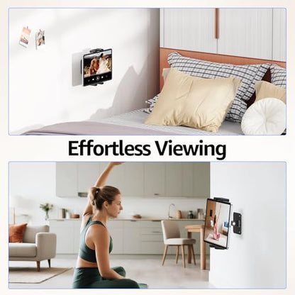 Urmust Tablet Wall Mount Ipad Holder, 4.7-15.6" | 360° Adjustable, iPad, Galaxy Tab, Sturdy Aluminum, For Home, Office & Public Spaces - size: No Arm Pro-Up to 15.6"