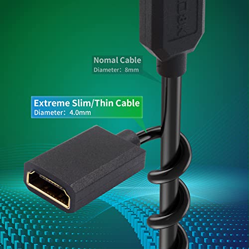 Duttek 8K 90 Degree HDMI to Micro HDMI Extension Cable, 48Gbps, 8K@60Hz, Down Angle Micro HDMI Male to HDMI Female Coiled Cable for Gopro Hero and Other Action Camera 3.3FT/1M - style: Down Angle Micro HDMI Male to HDMI Female