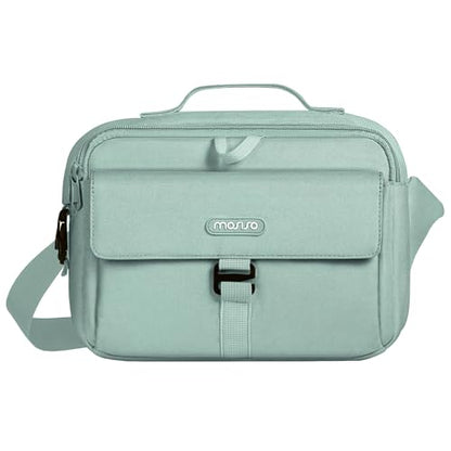 MOSISO Camera Shoulder Bag Case Crossbody Sling Purse, DSLR/SLR/Mirrorless Compact Padded Photography Handbag with Rain Cover Compatible with Canon/Nikon/Sony Cameras and Lenses, Antique Green - color: Antique Green