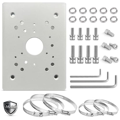 Universal Security Camera Mount Wall Mounting Brackets,Vertical Pole Mount Adapter Bracket for CCTV Camera Pole Clamp Solar Panel Clamps Outdoor Video Surveillance - size: Pole Strap Mount Bracket 4