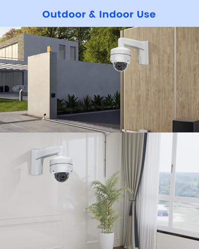 Wall Mount Bracket Aluminum Alloy Arm for IP Dome Security Cameras, Holder Outdoor Junction Box Cable Pole Mounting Arm (White) - size: Pole Bracket 1 for Bullet Cam