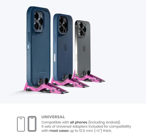 GEOMETRICAL Pocket Tripod PROv2 - Card-Size Stand, for iPhone, Thunder Pink Universal Kit - color: Thunder Pink