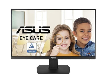 ASUS 24 Inch Desktop Monitor - 75Hz, Full HD (1920x1080), IPS, Frameless, Adaptive-Sync, Eye Care, HDMI, D-Sub DVI-D - VA24EHE - style: 75hz Frameless