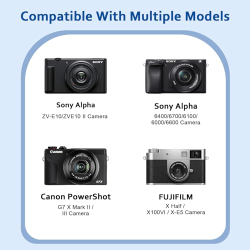 XANAD Hard Case for Sony a6400/a6700/a6100/a6000/a5000/a5100/ZV-E10/ZVE10 II or Fujifilm X100VI / X100V Digital Camera (Blue) - color: Blue