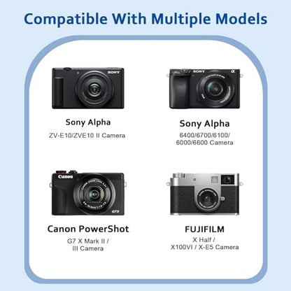 XANAD Hard Case for Sony a6400/a6700/a6100/a6000/a5000/a5100/ZV-E10/ZVE10 II or Fujifilm X100VI / X100V Digital Camera (Blue) - color: Blue