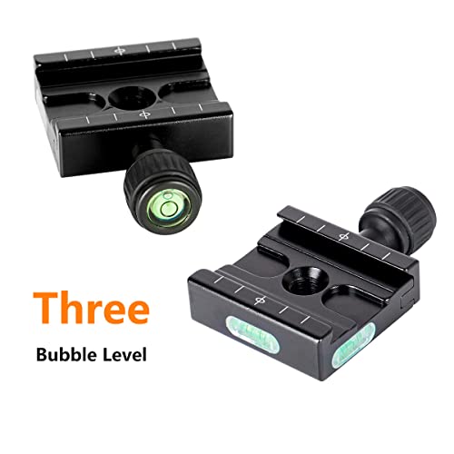 Koolehaoda 50mm Quick Release Plate & Clamp Set - Aluminum, Arca Swiss | QR Plate Adapter with Clamp, Arca-Swiss Standard Compatible, for DSLR Camera Tripod Ball Head Monopod Gimbal Stabilizer - color: KQ-50 QR pale