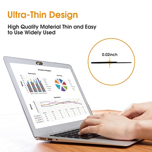 Toojcc Cute Laptop Camera Cover Slide,6pk Ultra-Thin Webcam Cover Compatible as a Web Cam Blocker with All Devices Like Computer, MacBook,iPhone, iPad,iMac etc,Protect Your Privacy and Security