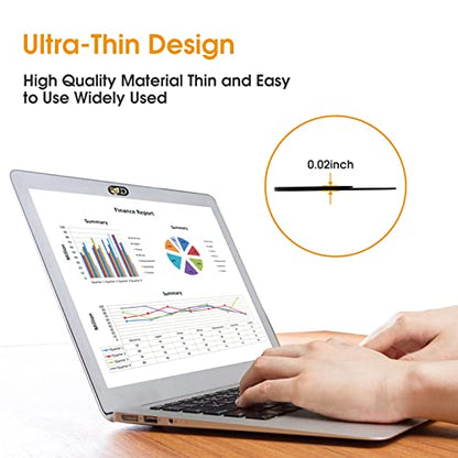 Toojcc Cute Laptop Camera Cover Slide,6pk Ultra-Thin Webcam Cover Compatible as a Web Cam Blocker with All Devices Like Computer, MacBook,iPhone, iPad,iMac etc,Protect Your Privacy and Security