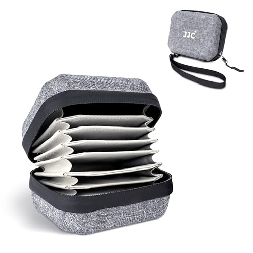 JJC Hard Shell Lens Filter Pouch Case for 10 Circular Filters Up to 67mm, Dustproof & Water-Resistant Camera Lens Filter Storage Wallet for ND UV CPL Filter - size: Up to 67mm Filter