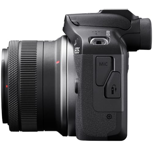 Canon EOS R100 Mirrorless Camera Two-Lens Bundle | RF-S 18-45mm + RF 75-300mm Lenses | 128GB Card & Editing Software | Canon USA Warranty | Authorized Dealer - color: Black