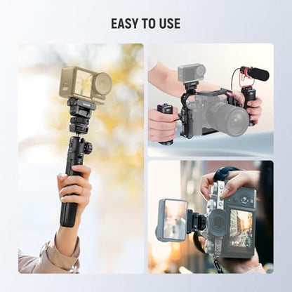 NEEWER Mount Adapter Compatible with DJI Osmo 360 / Action 5 Pro/4/3, Metal Magnetic Quick Release Action Camera Adapter Mount with 160° Tilt, Cold Shoe, 1/4" Thread, AC012 - style: AC012