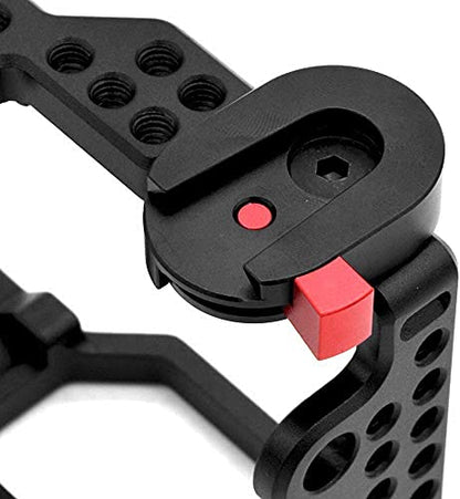 Koolehaoda Mini Quick Release Plate System with 1/4" Screw, Universal | For Camera Tripod, Gimbal, Monopod, Video Monitor, Magic Arm, Flash Bracket, Stabilizer, Compact Lightweight Design - color: Mini Quick Release System