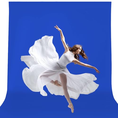 10x12ft Royal Blue Screen Backdrop for Photography, Large Seamless Polyester Fabric Royal Blue Photo Backdrop Curtain for Portrait Photoshoot Video Shooting - color: Royal Blue, size: 10x12ft