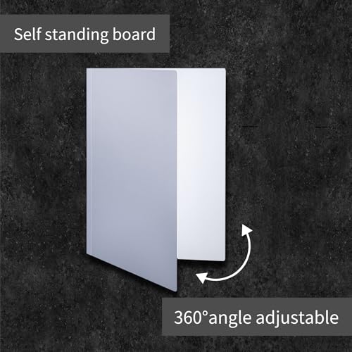 Pino Studio Foldable Photography Reflector Board, White & Black Light Control Card for Product Photography, Food, Cosmetics, Jewelry & Handmade Goods, Made in Japan