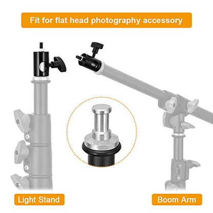 UTEBIT 2PCS Rapid Adapter Convert with 1/4" Screw Thread, Black | Photography Light Stand Adapter, Multi Functional Metal Camera Bracket Mount Adaptor, Photo Studio, Photography Accessory - size: 2 PACK-Rapid Adapter Convert