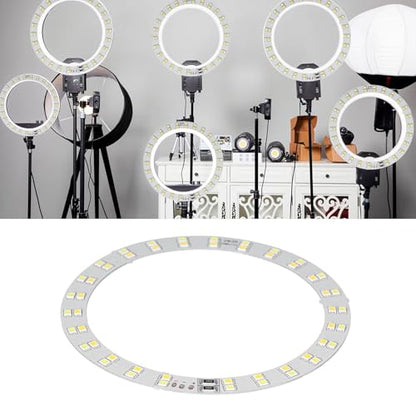 2PCS Rings Light, 3V‑5V LED Rings Light 10W Makeup Light USB Powered Rings Light Plate with Cold and Warm 2 Color Lighting for Daily Lighting