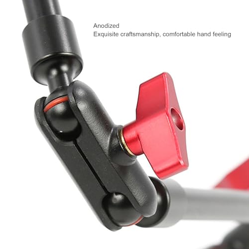 Bewinner Upgraded 31in Adjustable Articulating Friction Magic Arm with 1/4in 3/8in Thread & Super Clamp, Camera Mount 360 Degree Rotation for LED Light Microphone Video Rig (31 Inch)