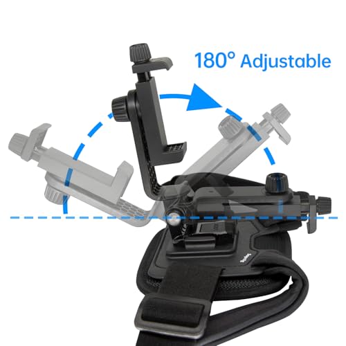 Suptig Phone Chest Mount Phone Harness Strap Holder Compatible for iPhone, Samsung, Gopro, DJI Action, Cell Phones Action Cameras POV/VLOG