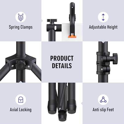 Backdrop Stand Kit - 6 Widths, 10x8.5ft Adjustable Background Stand for Parties & Studio Photography - size: 10x8.5ft