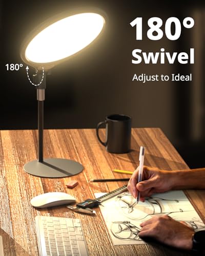 UBeesize 10.5in Laptop Ring Light with Stand and Phone Holder for Desk, Zoom Lighting for Computer, Video Recording, Streaming, Video Conference, Video Calls - style: Full-Screen Light