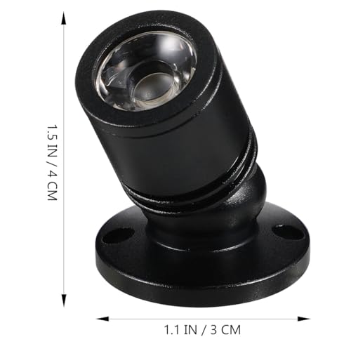 Uonlytech Small LED Spotlight Jewelry Showcase Small LED Spot Light USB- Powered Spotlight for Jewelry, White Light - color: Black, size: 4.3X2X2CM