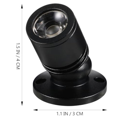 Uonlytech Small LED Spotlight Jewelry Showcase Small LED Spot Light USB- Powered Spotlight for Jewelry, White Light - color: Black, size: 4.3X2X2CM