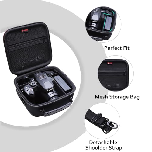 XANAD Hard Camera Case Bag Compatible with Canon EOS Rebel T7/ T100/ R50/ R50 V/RP/ R8/ R6 Mark II/ R7/ R10 DSLR Mirrorless Cameras, for Canon Sony Kodak Panasonic Nikon DSLR Mirrorless Camera,Black - color: Black