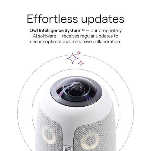 Meeting Owl 3 Premium Pack: 360-Degree, 1080p HD Smart Video Conference Camera, Microphone, and Speaker (Automatic Speaker Focus & Smart Zooming and Noise Equalizing)