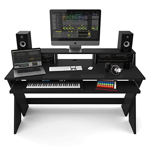 Glorious Sound Desk Pro Professional Studio Workstation in Black - style: Sound Desk Pro Black