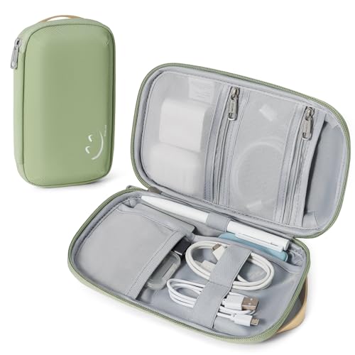 Travelkin Travel Cord Organizer, Small Electronic Organizer Travel Case, Cable Organizer Bag For Cords,Chargers Phone, Sd Card,Usbs - color: 2-Avocado Green, size: Small