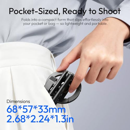 ULANZI MA56 4-in-1 Aluminum Magnetic Phone Tripod Mount for iPhone 17-12 Series, Camera Phone Mount with Arca Swiss Plate&1/4 Screw Mount, Phone Mount for iPhone/Camera Monitoring/Tripods/Stabilizers